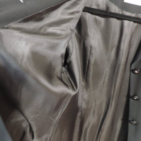 MONDI by Escada sz 42 / 10 Blk Wool Blend Stretch Blazer Jacket Vintage - Picture 11 of 14
